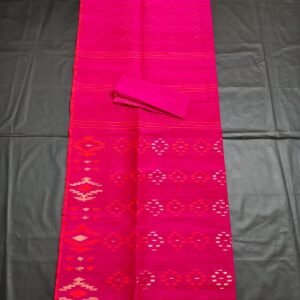 magenta color jamdani