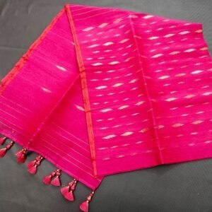 magenta-color-basic-jamdani-saree