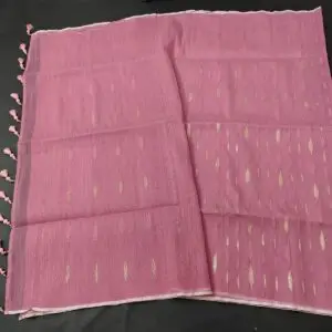 মোভ (mauve) কালার জামদানি শাড়ি