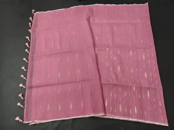 মোভ (mauve) কালার জামদানি শাড়ি
