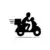delivery and courier motorbike logo free vector