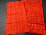 কমলা (orange) কালার জামদানি শাড়ি