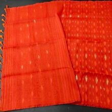 কমলা (orange) কালার জামদানি শাড়ি